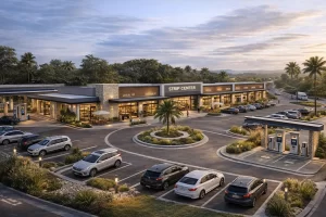 Strip center Calera proyecto sanitario