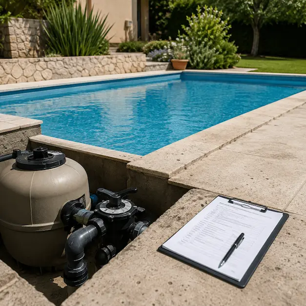 Diseño sanitario de piscina nueva